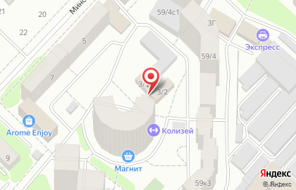 Агентство недвижимости Фаворит+ на Минской улице на карте