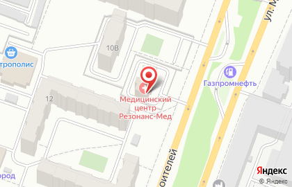 Научно-производственное предприятие Резонанс на улице Машиностроителей на карте