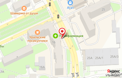 ЗАМОК на улице Тургенева на карте