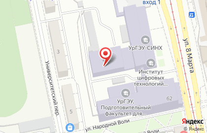 Банкомат Уральский банк Сбербанка России на улице 8 Марта, 62 на карте