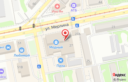 Spa-салон SPA-салон на улице Петра Мерлина на карте