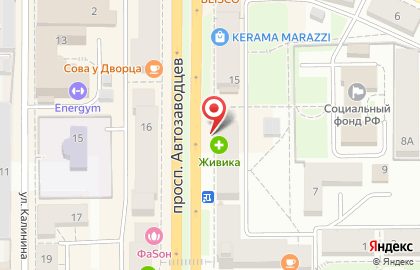 ООО ЮНИАСТРУМ БАНК на проспекте Автозаводцев на карте