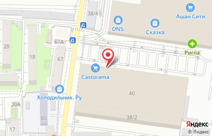 Гипермаркет товаров для дома и ремонта Castorama в Краснодаре на карте