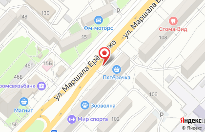 Билборды (6х3 м) от РГ Дрим в Краснооктябрьском районе на карте