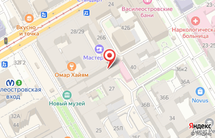 Ателье по пошиву и ремонту одежды By JANE в Василеостровском районе на карте