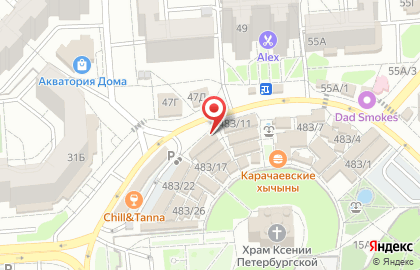 Магазин Яркая планета на улице Владимира Невского на карте