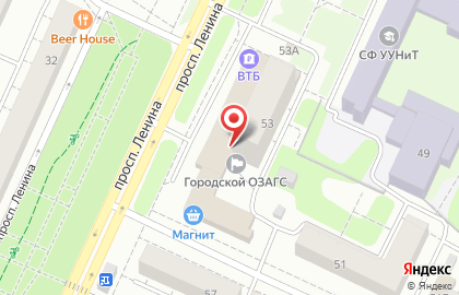 Компания по прокату свадебных автомобилей на проспекте Ленина на карте