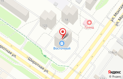 Сеть супермаркетов Магнит на Широтной улице на карте