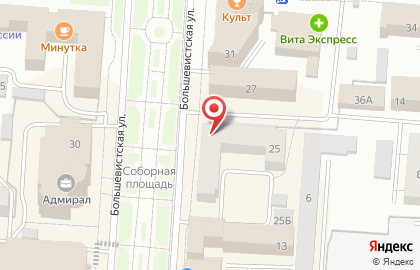 Салон оптики Очки для Всех на Большевистской улице на карте