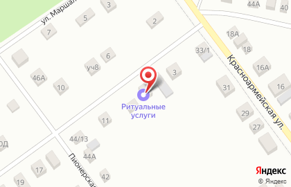 Компания ритуальных услуг на улице Лермонтова на карте