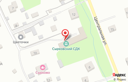 Сырковский сельский Дом культуры на карте