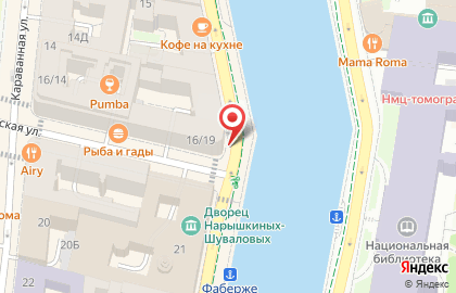 Телесемь на Итальянской улице на карте