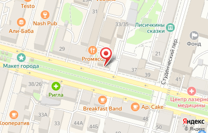 Туристическое агентство Спутник на бульваре Радищева на карте