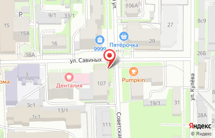 Магазин-ателье Фасон на Советской улице на карте