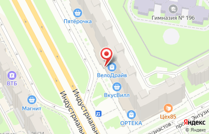 Пекарня Русская булочная в Красногвардейском районе на карте