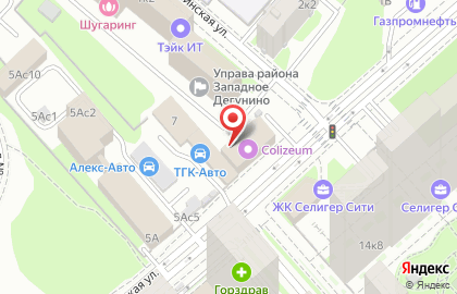 АкваСити на Пяловской улице на карте