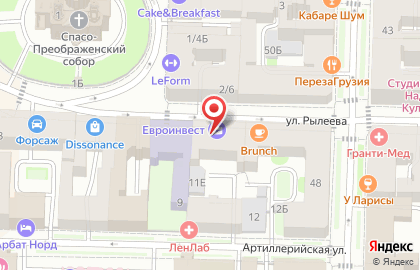 Преображенское на карте