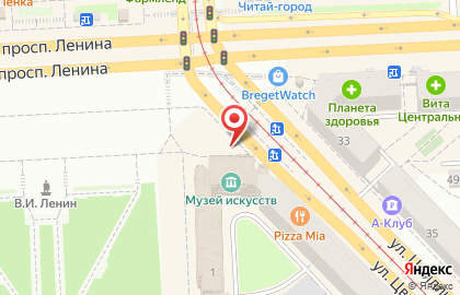 Магазин Арлекино на площади Революции на карте
