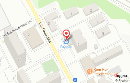 Магазин Радиан в Мотовилихинском районе на карте