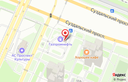АЗС на проспекте Культуры на карте