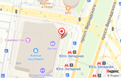 Акционерный коммерческий банк Фора-Банк на проспекте Вернадского на карте