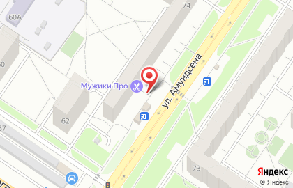 Киоск по продаже мясной продукции на улице Амундсена на карте