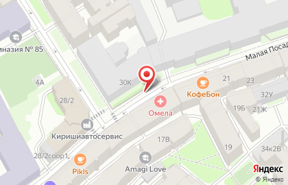 Балтийский Банк на Малой Посадской улице на карте