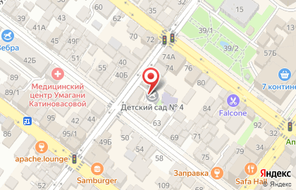 Детский сад №4 в Советском районе на карте