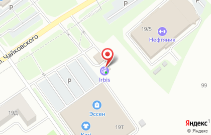 Сеть АЗС Irbis на улице Чайковского на карте