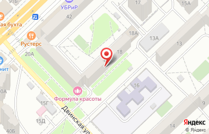Ветеринарная клиника Аверия на улице Двинская, 18 на карте