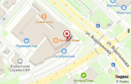 Ломбард Сапфир в Октябрьском округе на карте