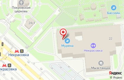 Детская школа плавания и водного поло Шторм в Некрасовке на карте