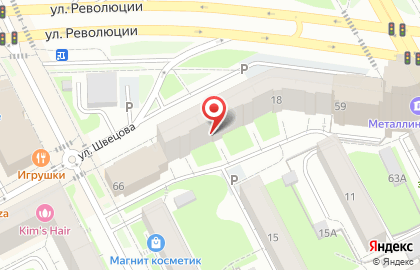 Ателье Ольга в Свердловском районе на карте