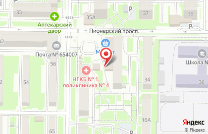 Магазин косметики и бытовой химии Магнит Косметик в Центральном районе на карте