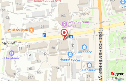 Магазин детской одежды Дашенька на улице Чичерина на карте