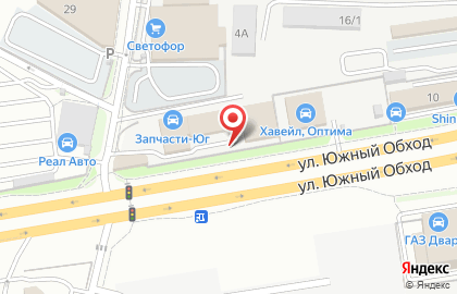 Рекламный щит 3х6м. на улице Южного обхода на карте