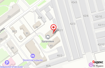 Медицинский центр Здоровье в Кузнецком районе на карте
