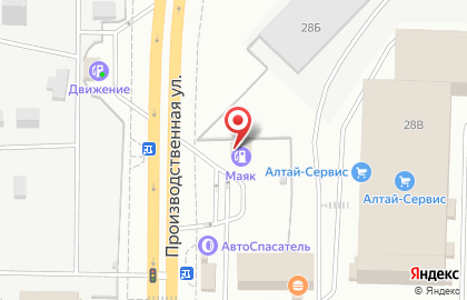 Автозаправочная станция Маяк на Производственной улице на карте