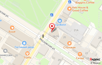 Кафе-кондитерская Север-Метрополь на Московской площади на карте