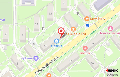 Шоурум женской одежды Шоколад на Морском проспекте на карте
