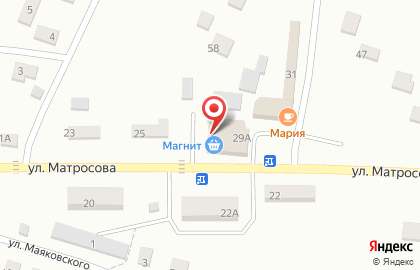 Магазин косметики и бытовой химии Магнит Косметик на улице Матросова на карте