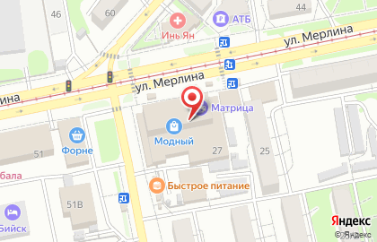 Фирменный магазин хлебобулочных изделий Профит на улице Петра Мерлина на карте