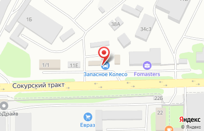 Шинный центр Мишлен-Запасное колесо на Сокурском тракте на карте