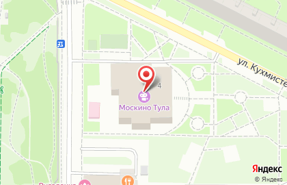 Кинотеатр Москино Тула на улице Кухмистерова на карте