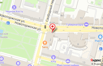 Торгово-производственная компания Спецмебель на Новоторжской улице на карте