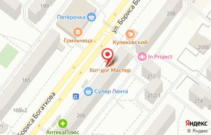 Фабрика печати Сатурн на улице Бориса Богаткова на карте