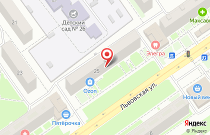 Мелкооптовый магазин 1000 мелочей на метро Комсомольская на карте