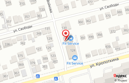 Автосервис FIT SERVICE на улице Войкова, 126 в Новосибирске на карте