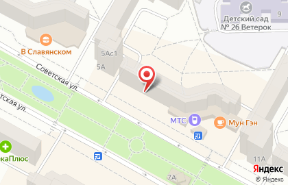 Зоомагазин Ноев Ковчег в Центральном районе на карте