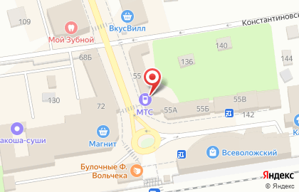 Фирменный магазин Великолукский мясокомбинат на Всеволожском проспекте на карте